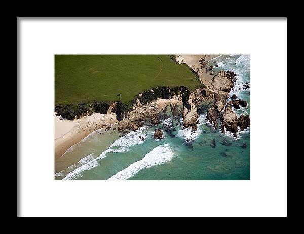 Ocean Framed Print featuring the photograph Golf Course by Carole Hinding