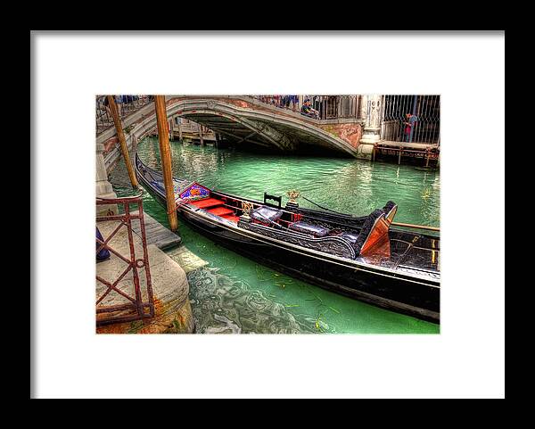 Gondola Song Framed Print featuring the digital art Gondola Song by Barry R Jones Jr