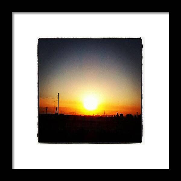  Framed Print featuring the photograph Good Morning! Sunrise! by Rick Annette