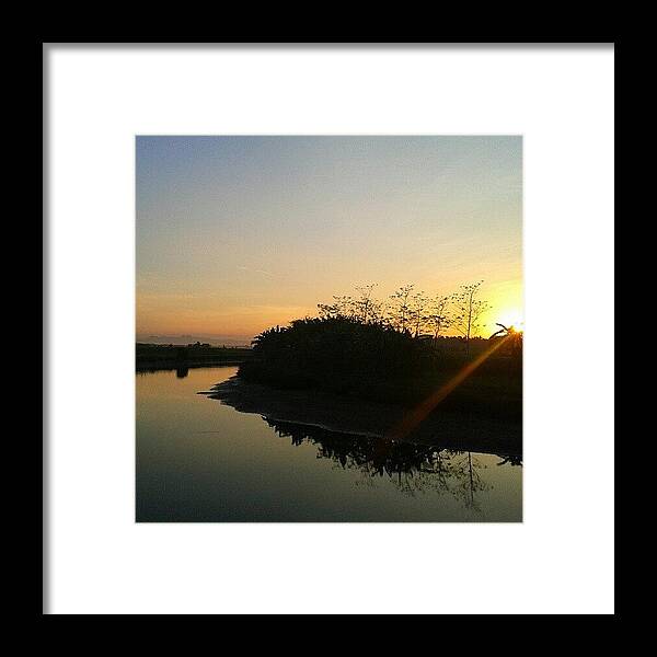 River Framed Print featuring the photograph Good Morning #sunrise #river #morning by Gin Zhao Yun