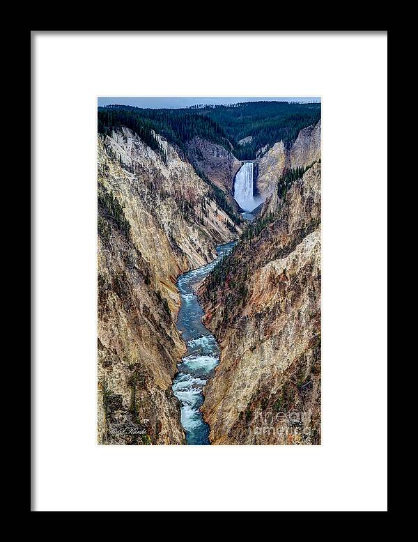 Grand Canyon Of Yellowstone. Framed Print featuring the photograph Grand Canyon Main View by Sue Karski
