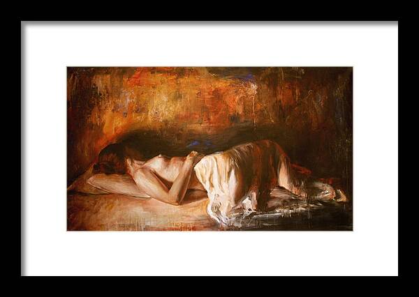 Figure Painting Framed Print featuring the painting Grandezza by Escha Van den bogerd