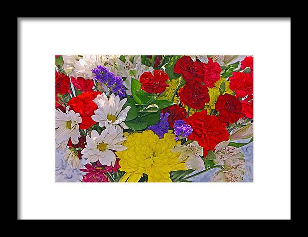 Floral Bouquet Framed Print featuring the photograph Grandma's Garden by Tanya Tanski