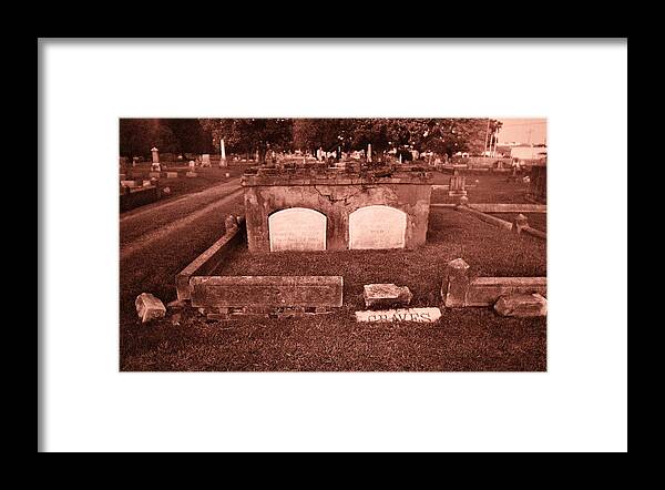 Louisiana Framed Print featuring the photograph Graves by Doug Duffey