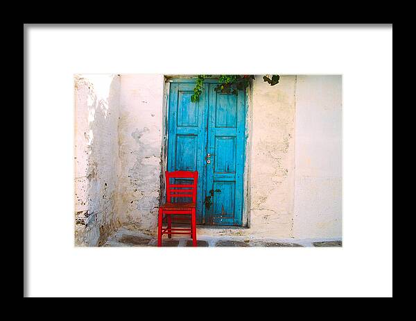Greece Framed Print featuring the photograph Greece by Claude Taylor