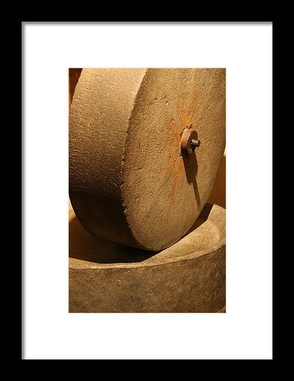 Stone Framed Print featuring the photograph Grinder by Scott Brown