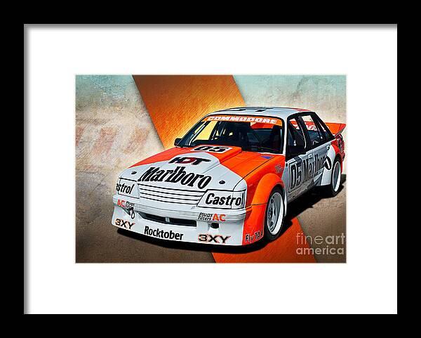 Groupc Framed Print featuring the photograph Group C VK Commodore by Stuart Row