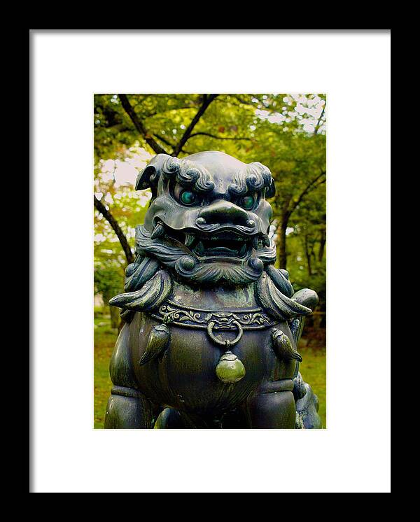 Beast Framed Print featuring the photograph Guardian Beast by Tim Ernst
