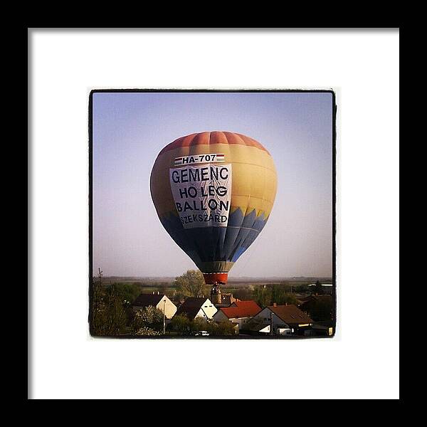 Androidcommunity Framed Print featuring the photograph Ha-707 #hot #air #balloon #hungary by Tibor Kiraly
