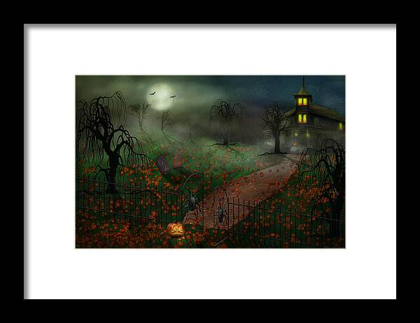 Hallows Framed Print featuring the photograph Halloween - One Hallows Eve by Mike Savad