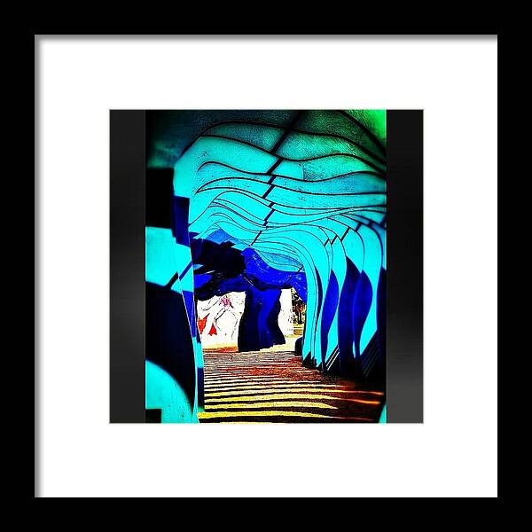 Shadows Framed Print featuring the photograph Head Towards The Light #tunnel by CactusPete AZ