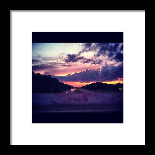 Rva Framed Print featuring the photograph Heading Home... Finally #sky #sunset by Rob Beasley