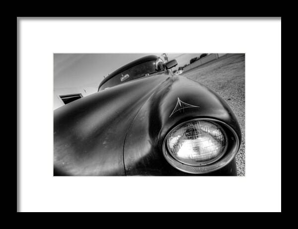 Black Framed Print featuring the photograph Headlight by Jessica Brooks