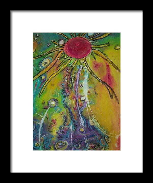 Nature Framed Print featuring the painting Healing Power 1 by Francine Ethier