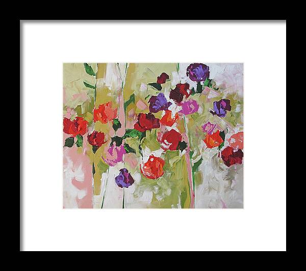Painting Framed Print featuring the painting Heart And Soul by Linda Monfort