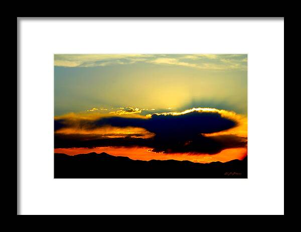 Sunset Framed Print featuring the photograph Heaven Is Watching by Jeanette C Landstrom