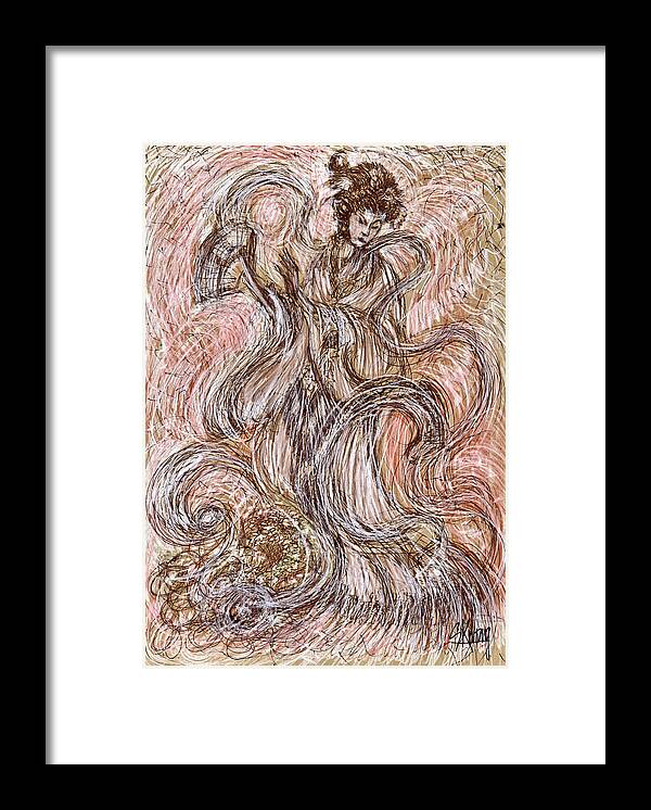 Dance Framed Print featuring the drawing Heavenly Dance by Stan Kwong