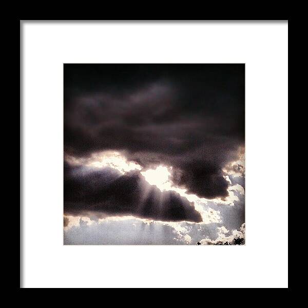 Beautiful Framed Print featuring the photograph Heavenly Light by Percy Bohannon