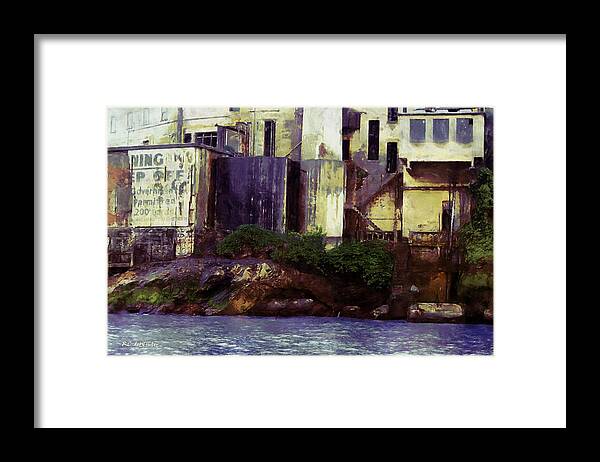 Alcatraz Framed Print featuring the painting Hell's Own Rock by RC DeWinter