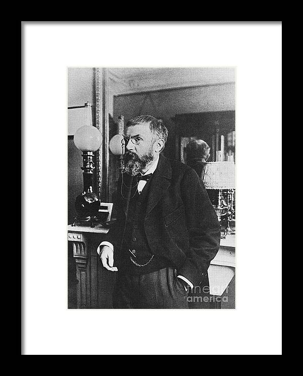 Science Framed Print featuring the photograph Henri Poincare, French Polymath by Science Source