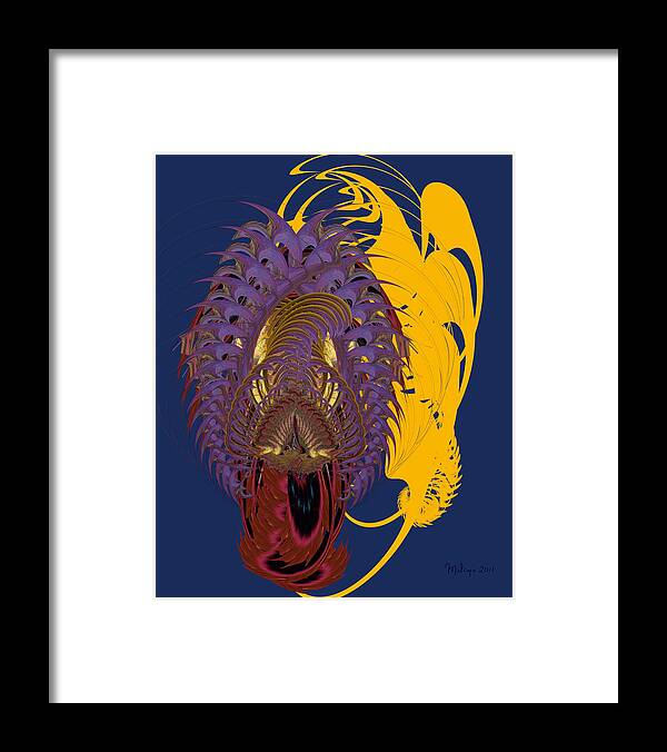 Colorful Framed Print featuring the digital art Here in my Heart by Mike Butler