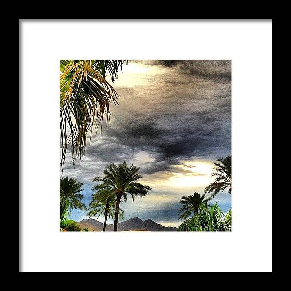 Beautiful Framed Print featuring the photograph Hey. Clouds. And A Few Raindrops by John Schultz