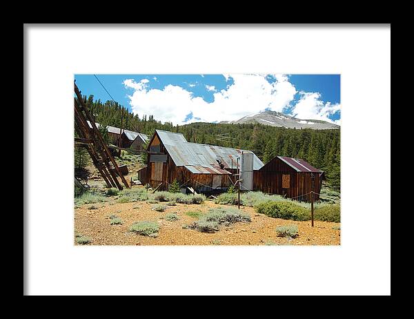 Ghost Town Photos Framed Print featuring the photograph Hidden Mine in the Mountains by Kirk Williams