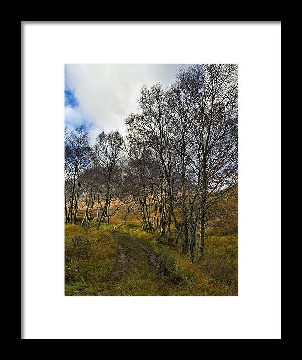 Buachaille Etive Mor Framed Print featuring the photograph Highland highway by Gary Eason