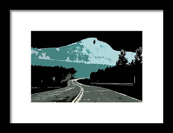 Highway Framed Print featuring the photograph Highway In Twilight by Burney Lieberman