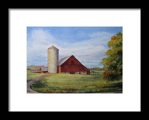 Fall Framed Print featuring the painting Hint of Autumn by Vikki Bouffard
