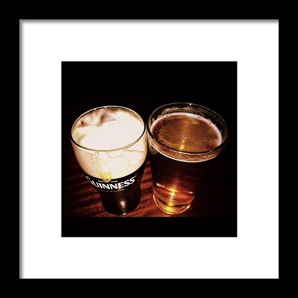 Guinness Framed Print featuring the photograph #his&hers #beer #love #guinness #stella by Bianca Q