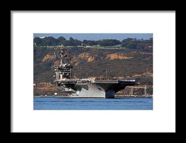 Navy Framed Print featuring the photograph Homecoming by Steve Parr