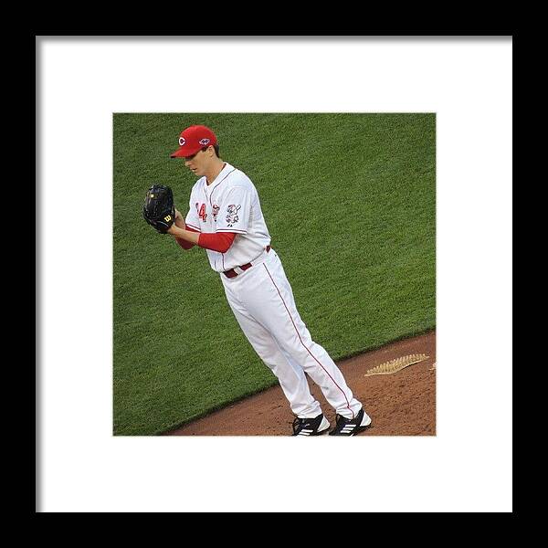 Reds Framed Print featuring the photograph #homerbailey Pitched A Great Game by Reds Pics