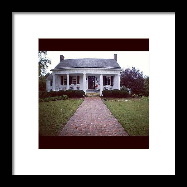 Old Framed Print featuring the photograph #homesweethome #home #house #halloween by Charles H
