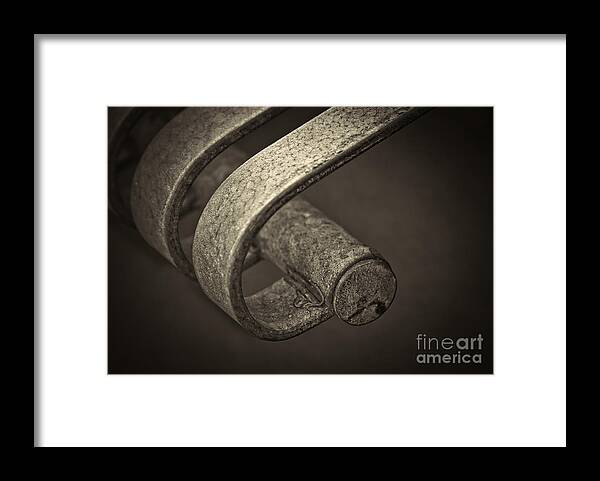 Curved Framed Print featuring the photograph Hooked. by Clare Bambers