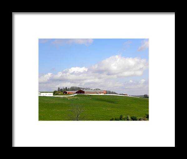 University Of Connecticut Framed Print featuring the photograph Horse Barn at UConn by Kim Galluzzo
