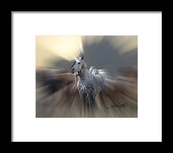 Horse Framed Print featuring the photograph Horse Of A Different Color Zoomed by Keith Lovejoy