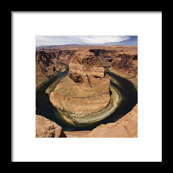 Horseshoe Bend Framed Print featuring the photograph Horseshoe Bend by Mike McGlothlen