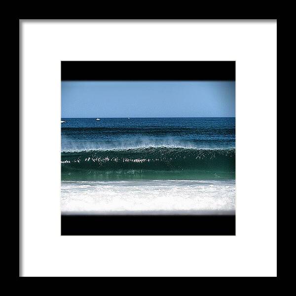 Surf Framed Print featuring the photograph Hossegor France. June by Brad James