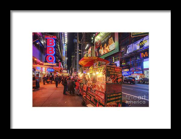 Art Framed Print featuring the photograph Hotdog Stands by Yhun Suarez