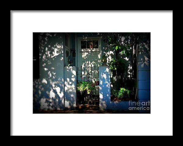 House Door Framed Print featuring the photograph House Door 11 in Charleston SC by Susanne Van Hulst