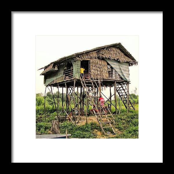 Beautiful Framed Print featuring the photograph House Of orang Asli In Pahang by Manan Din