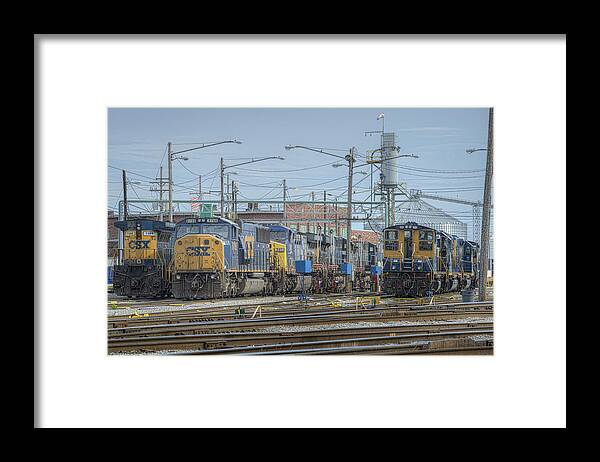 Csx Framed Print featuring the photograph Howell Yards Evansville Indiana by Jim Pearson