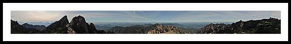 China Framed Print featuring the photograph Huangshan Morning Panorama 1 by Jason Chu