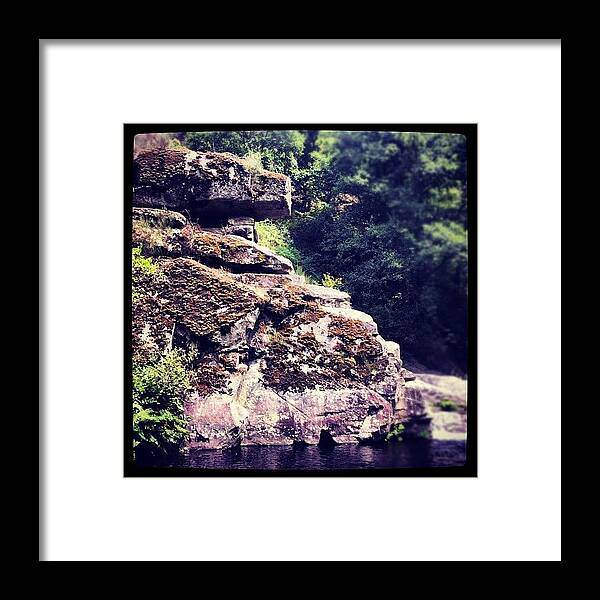 Huge Framed Print featuring the photograph #huge #rocks #landscape #nature #wild by Francisca Andrade
