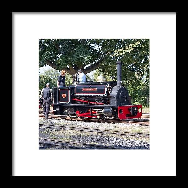 Lbr Framed Print featuring the photograph Hunslet Quarry Loco edward Sholto by Dave Lee