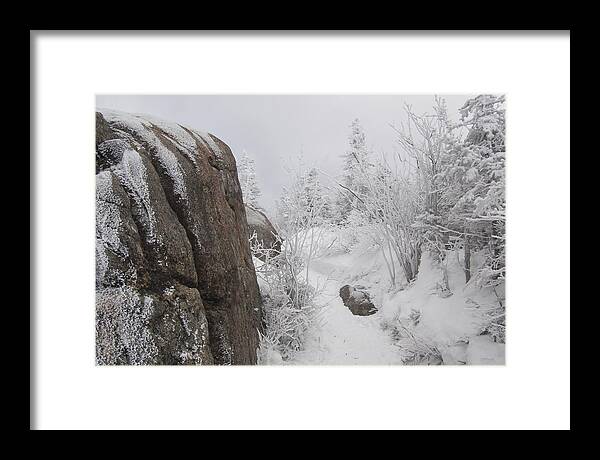 Scenic View Framed Print featuring the photograph Hurricane Mt in Winter by Peter DeFina