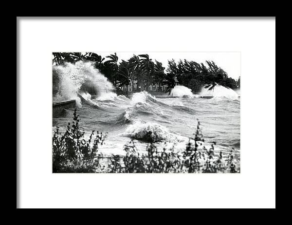 Atmospheric Framed Print featuring the photograph Hurricane Waves by Science Source
