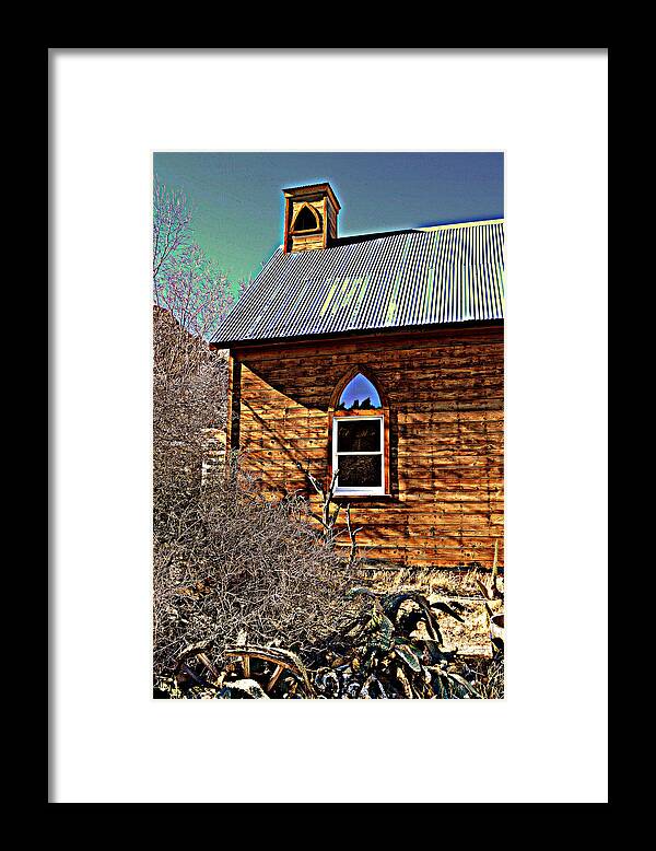 Chapel Framed Print featuring the photograph I Do Thee Wed by Diane montana Jansson
