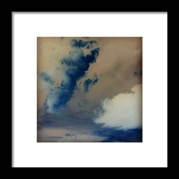 Textgram Framed Print featuring the photograph I Got The Blues by Percy Bohannon